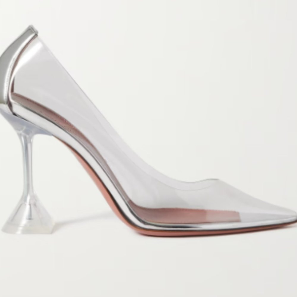 BRAND NEW AMINA MUADDI GLASS HEEL 36.5
